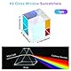 Beebeecraft X Würfelprisma Optisches Glas Würfel Klar ab Quadratisch Klein 20mm Licht RGB Dispersion Kristallfenster Sonnenfänger Linse Für Physikunterricht Kunst Innenbereich Heimfotografie