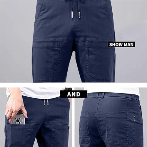 Multipants for Men Baggy Cargo Pants High Stretch Workout Casual Relaxed Fit Joggers Big and Tall Hiking Fall Clothes4