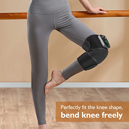 Knee Massager, Cordless Heated Knee Brace Wrap, Rechargeable Knee Massager with Vibration for Knee Shoulder Elbow Pain Relief, Heating Knee Brace Support for Arthritis/Joint Stiff/Muscle Strain - Image 7