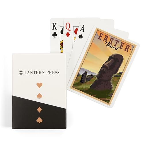Baraja Poker Easter Island con 52 naipes
