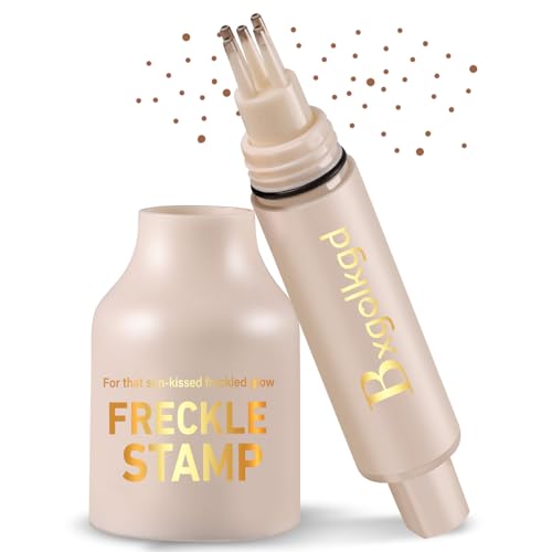 Freckle Stamp Waterproof & Sweatproof Faux Freckles Natural Sun-Kissed Look Easy 5-Point Stamp Smudge-Proof Long-Lasting Freckle Pen for Effortless Beauty (2#MEDIUM)