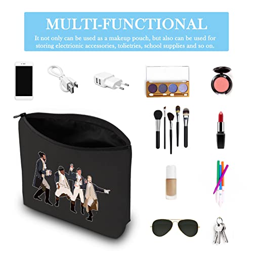 Hamilton Gift Broadway Musical Theatre Makeup Bag Accessory Zipper Pouch for Fans (Hamilton Musical Black EU) - Image 3