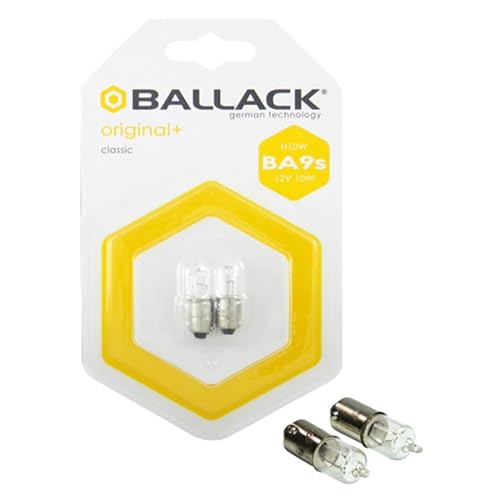 Ballack Lamp.Ba9S Original Alogena 12V 10W 2Pz | Omologata Ece R37 | 12V