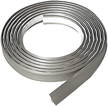 InstaTrim Caulk Strip, Self Adhesive Sealant Tape, Peel and Stick Mold, Waterproof Seal Strip for Bathtub, Floors, Ceilings - 1.27 cm (1/2") (Covers .64 cm Joint) (Gray, 3.048 m Long, 1 Piece)