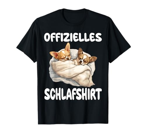Lustiges Chihuahua Chiwawa Hund Offizielles Schlafshirt T-Shirt