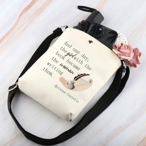 BDPWSS Writer Gifts For Women Creative Writing Gifts Future Author Novelist Gift Literary Gift Funny Writer Crossbody Bag4