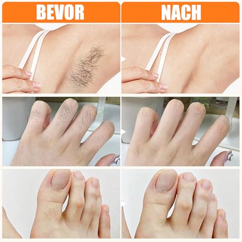 Crema de depilación facial, depilación de labios superiores para mujeres, crema depilatoria suave y eficaz para la cara y el cuerpo, depilación eficaz y sin dolor, crema de depilación corporal para - imagen 5