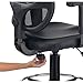 Global Industrial Interion Height Adjustable Vinyl Seat Drafting Stool with Mesh Back, 2