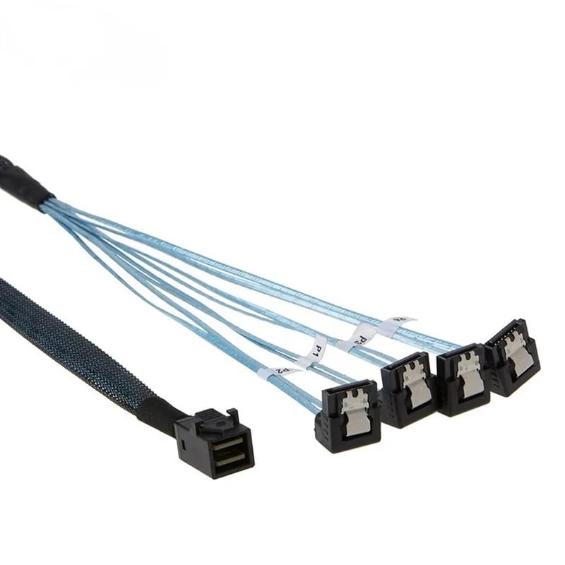 Cable Interno SFF8643 a 4 SATA 0.5m para Servidor miniatura 3