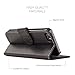 Snugg iPhone 5C Wallet Case – Leather Card Case Wallet with Handy Stand Feature – Apple iPhone Legacy Series Flip Phone Case Cover in Black