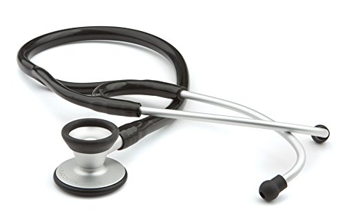 ADC Adscope 606 Ultra Lightweight Cardiology Stethoscope with Tunable AFD Technology, Lifetime Warranty, Black