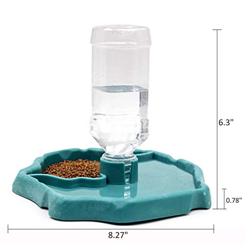 MACGOAL Automatic Reptile Feeder Reptile Food and Water Dish Bowl Reptile Water Dish with Bottle Tortoise Turtle Water… - Image 7