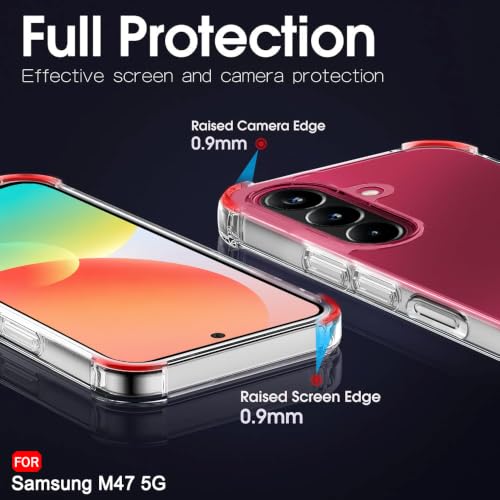 Image of TheGiftKart Crystal Clear Back Cover Case for Samsung Galaxy M47 5G | 360 Degree Protection | Shock Proof Design | Transparent Back Cover Case for Samsung Galaxy M47 5G (PC & TPU, Transparent Bumper)