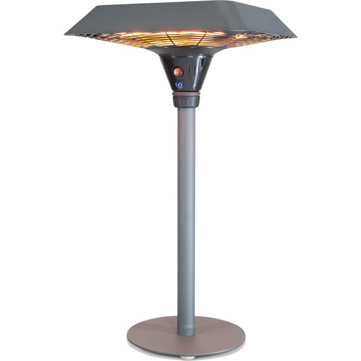 Kettler Kalos Universal Heater - Table Top Electric Patio Heater - Single Frost Halogen Heating - 2000W - Remote Control