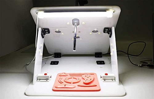 WLKQ Laparoscopic Trainer Simulator,with Training Box+HD Camera+Imstruments+Modules for Medical Teaching Equipment for Doctor Medical Students Nurse