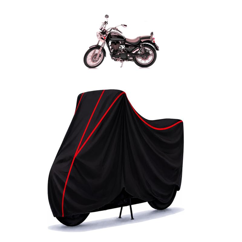 Image of Thunderbird Water Resistant Bike Cover for All Motorcycles & Rain | Heavy Duty Taffeta Fabric | UV Protection, Dustproof, Scratchproof | All Weather Two Wheeler Body Cover with Elastic Bottom