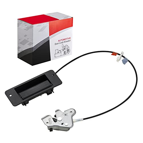 Image of SYERAL Lower Door Latch Assembly w /Door Handle Compatible with E150 E250 E350 Van Superduty 1992-2009 Passenger Side Hinged Door Left Replace Latch and Handle 6C2Z-15264A01-AA
