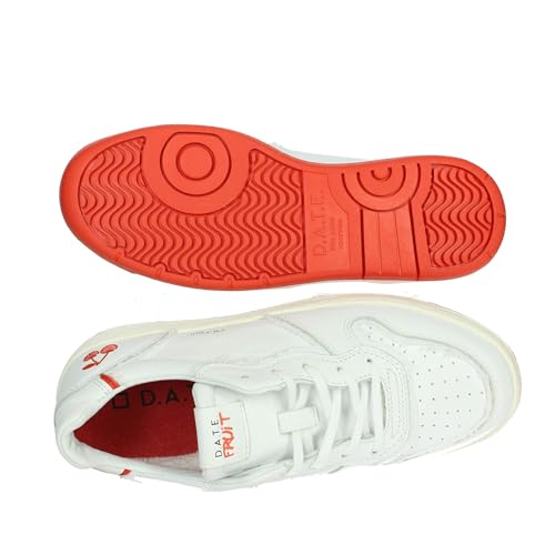Chaussures Court Fruit Cherry D.A.T.E. baskets mode femme blanches