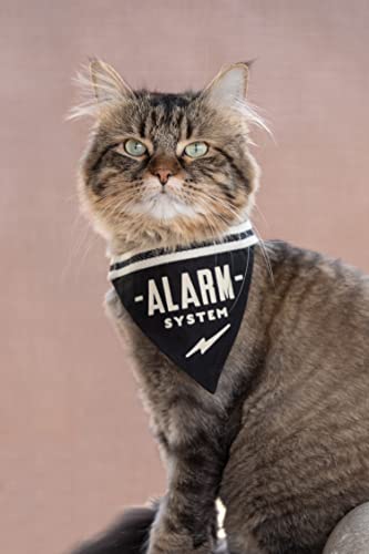 Brass Monkey Alarm System – Small Pet Bandana Vintage Inspired Fashion Accessory for Small Cats and Dogs