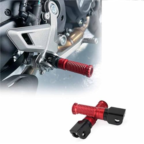 �o�C�N���i �o�C�N�p�t�����g�t�b�g���X�g �t�b�g�y�O �ɓK������CFMOTO 450NK 450SS 800NK 450SRS 2023-2024 450SR 2022-2023 �t�b�g���X�g �y�_��(Red)