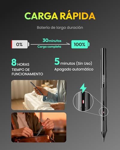 Lápiz para Apple iPad Metapen D1 ergonómico con bluetooth y alta precisión 4