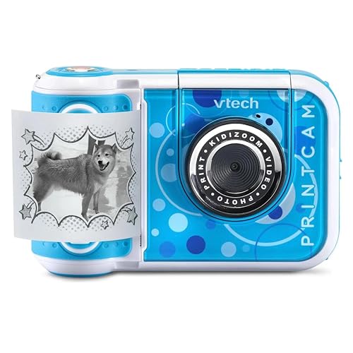 Vtech KidiZoom Print CAM - Cámara de Fotos instantáneas para niños con función de impresión, Selfie y vídeo, Efectos, Juegos y más, para niños de 4 a 12 años