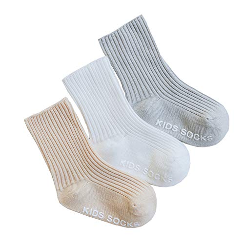 Qandsweet Baby Boy Combed Cotton Socks Toddler Ankle Sock Non-Skid For Newborn Infant Childrens (0-6M, 9 Colors) #TOP5