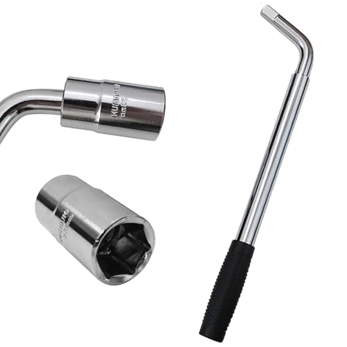 Image of 4 Way Lug Wrench 19 inch Lug Nut Wrench for Car Tire Iron Telescoping Wheel Lug Wrench Crv Lug Nut Remover Socket Wrenches 17mm 19mm 21mm 23mm Extended