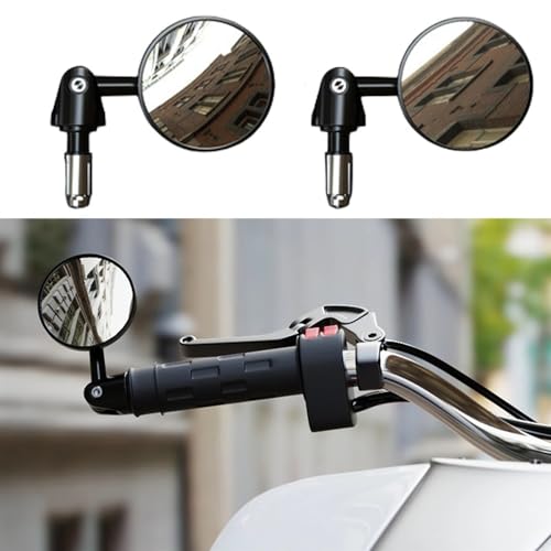 Rétroviseur de guidon de moto modifié pliable et orientable