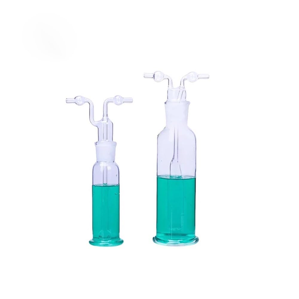 Laborglaswaren Laborflasche aus Glas, Vakuumfalle, 250 ml, mit zwei gebogenen Rohrverbindungen for Glaswaren-Set