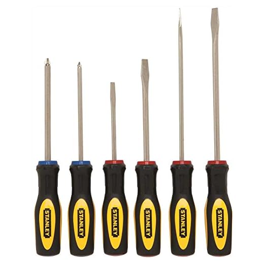 Stanley Hand Tools 60-060 6 Piece Set Slotted & Phillip Screwdrivers