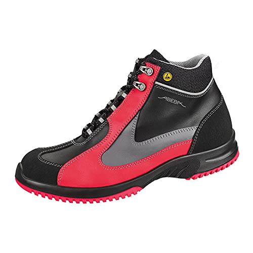 Bottes de sécurité ESD Abeba 31792-38 noir rouge pour environnement technique
