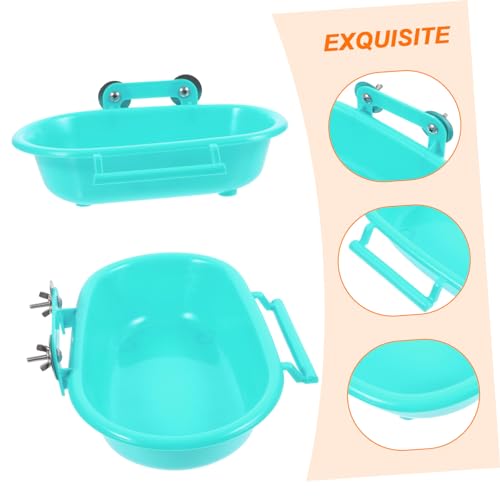 BESPORTBLE Box Bird Bath Birds Supply Compact Bird Birds Bathtub Bowl Parakeet Bath for Cage Bird Cage Bathtub Bird Supplies Cage Hanging Bath Tub Bird Hanging Bathtub Bird Shower Tray Parrot - Thumbnail 2