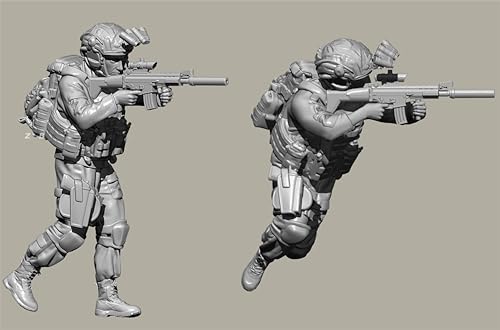 Kit résine Commando américain 1/35 figurines ultra détaillées sans défaut de moulage