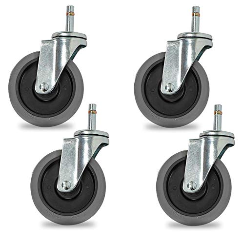 Roues pivotantes silencieuses de 4 pouces pour chariot industriel robuste - 2