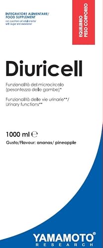 YAMAMOTO Research, Diuricell 1L, Supplément d'Extraits Végétaux Drainants, pour les Ballonnements, la Rétention d'Eau et l'Anti-Cellulite, Saveur Ananas – vue 2