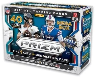 2021 Panini Prizm NFL Football Mega Box (40 CardsBox)
