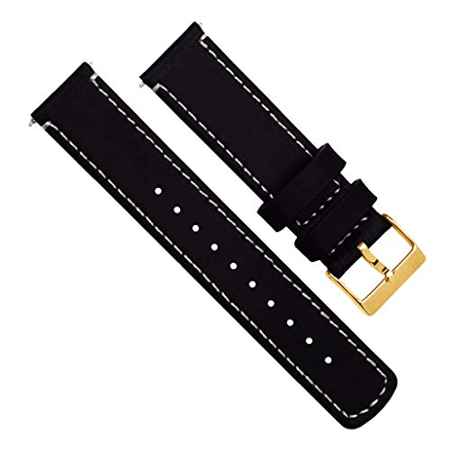 Image of BARTON WATCH BANDS - Top Grain Leather Watch Bands Compatible with Apple Watch Models - 1, 2, 3, 4, 5, 6, 7, 8, 9, 10, SE, Ultra & Ultra 2