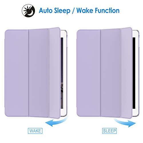 Image of JETech Case for iPad Air 2 (2nd Generation), Smart Cover Auto Wake /Sleep (Light Purple)