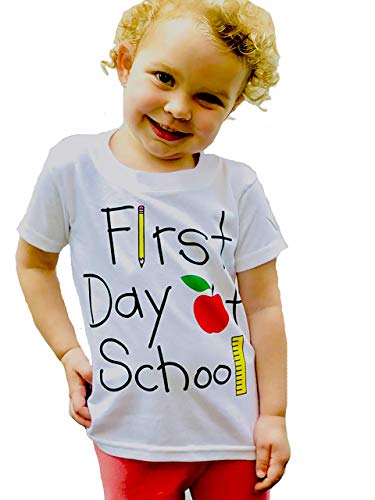 First Day of School Shirt, Pre-K Toddler T-shirt, Children's Back To School Clothes, Short Sleeve3