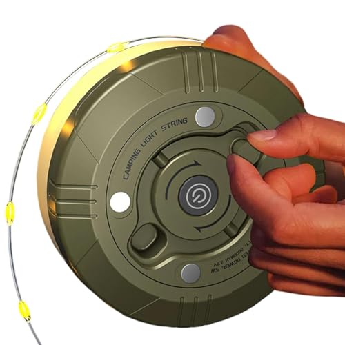 Guirlande lumineuse camping rétractable pour éclairer une tente ou une fête extérieure