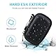 Lacdo Festplattentasche Hartschalentasche für SSK Portable SSD External Solid State Drives 250GB 500GB 1TB 2TB SSD External Hard Drive USB 3.2 Gen2 Hard Eva Aufbewahrungs-Reisetasche, Schwarz