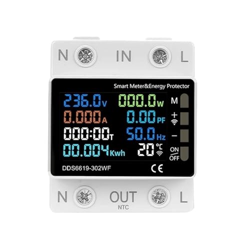 Énergie et sécurité : compteur intelligent WIFI avec protection surtension et température