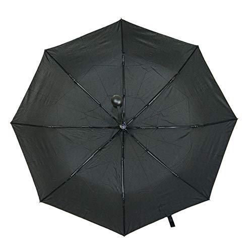 Trencool Paraguas Plegable Hombre Antiviento XXL. Paraguas Hombre Negro Automático 110cm. Paraguas Antiviento Plegables para Caballero. Paraguas de Calidad, Grandes y Resistente. (Negro, 110)