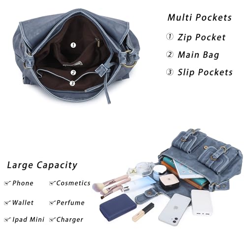 Image of Angel Kiss Purses and Handbags for Women,Vegan Leather Hobo Purses Crossbody Hobo Bag Tote Satchel Handbags