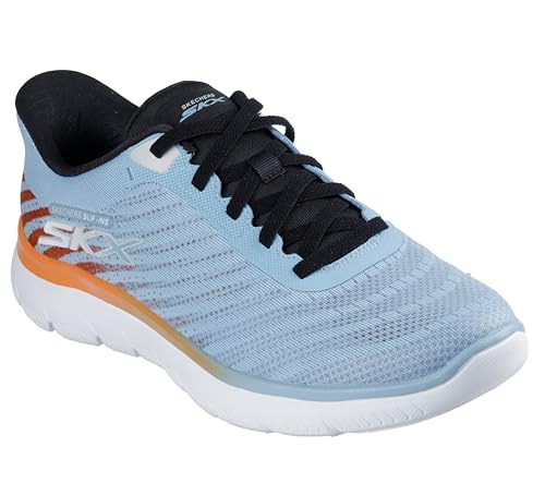 Image of Skechers Men Summits - ROENN Slip INS Shoe Light Blue /Multi