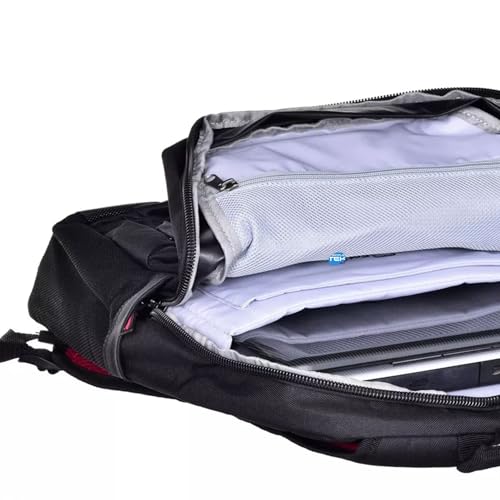 SIMPLETEK - Plecak Houston 110265 | Kompatybilny z notebookami o przekątnej ekranu do 15,6" | 12, 13, 14, 15" | Uchwyt na butelkę, duże kieszenie | czarny (odnowiony), czarne, Taglia unica
