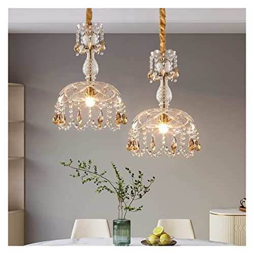 Suspension cristal vintage 28cm lustre rétro chic de salon - 5