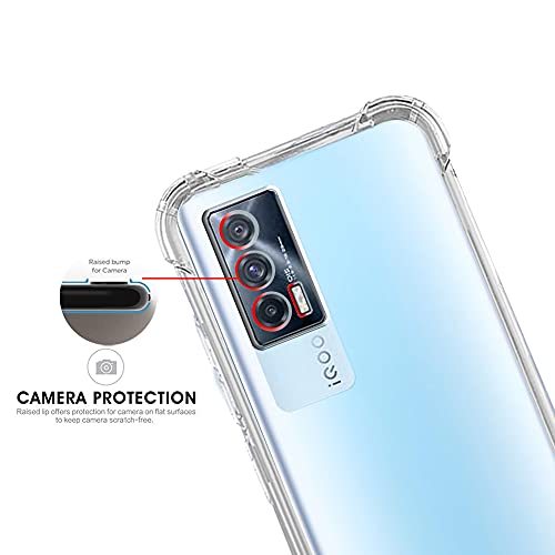 Image of TheGiftKart Crystal Clear Back Cover Case for iQOO 7 5G | Shockproof Soft TPU Case | Cushioned Edges for Ultimate Protection Back Cover Case for iQOO 7 5G (TPU, Transparent)