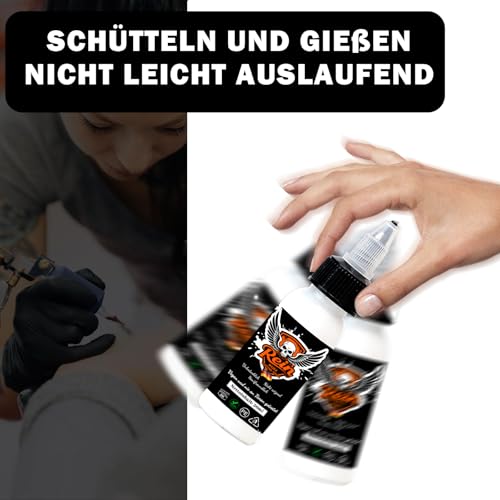 30 Millimeter Weiß Tattoo Ink 30ml, Weiß Premium Tattoo Tinte Super Reine TinteDynamische und lebendige Farbe Vegan Friendly Tattoo Farbe